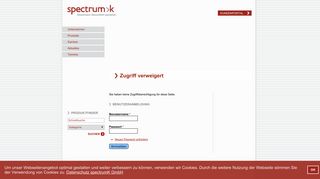 
                            1. Anmeldung Mitarbeiterportal | spectrumK