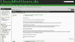 
                            2. Anmeldung nicht möglich - Linux Mint 17.2 Cinnamon - Linux Mint Users