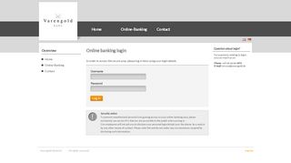 
                            1. Anmeldung Online-Banking - Varengold Bank AG