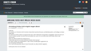 
                            5. Anmeldung Posteo nicht möglich wegen uBlock ⋆ Kuketz IT-Security Forum