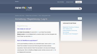 
                            2. Anmeldung / Registrierung / Log In – NewMoove Help Center