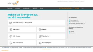 
                            1. Anmeldung - SolarWinds MSP