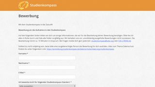 
                            3. Anmeldung | studienkompass.de
