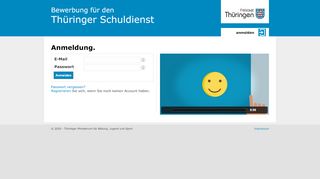 
                            1. Anmeldung - Thüringer Schuldienst