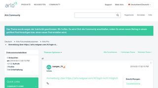 
                            7. Anmeldung über https://arlo.netgear.com/#/login ni... - Arlo Communities