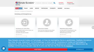 
                            7. Anmeldung und Erstregistrierung - Ihr Henry Schein Team