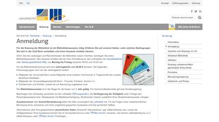 
                            4. Anmeldung — Universitäts und Landesbibliothek Bonn