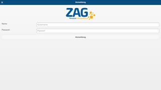 
                            2. Anmeldung - ZAG Webmail