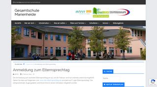 
                            9. Anmeldung zum Elternsprechtag – Gesamtschule Marienheide