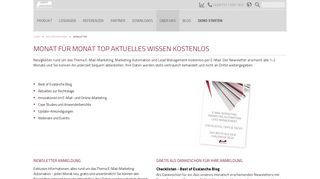 
                            2. Anmeldung zum Evalanche Newsletter - SC-Networks GmbH