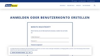 
                            3. Anmeldung zum persönlichen Bereich - ReiseBank AG