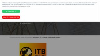
                            7. Anmeldung zur ITB Berlin 2019 ab sofort möglich | Tourismus ...