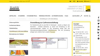 
                            12. Anmeldung zur Lehrveranstaltung - Studien- und Prüfungsabteilung