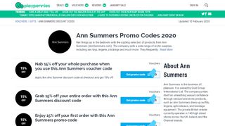 
                            12. Ann Summers Promo Codes & Vouchers - February 2019