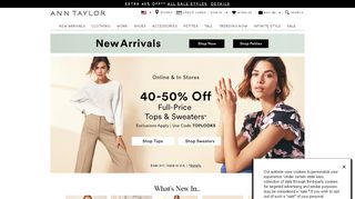 
                            4. ANN TAYLOR: Women's Clothing, Suits, Dresses, Cashmere ...