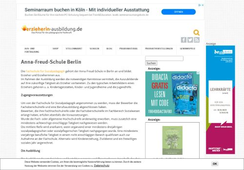 
                            8. Anna-Freud-Schule Berlin - Erzieherin-Ausbildung.de