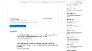 
                            12. Anna Heuss – Vertriebsleiterin – marpinion GmbH | LinkedIn