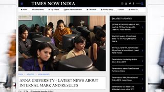 
                            13. Anna University - Latest news about internal mark and results ...