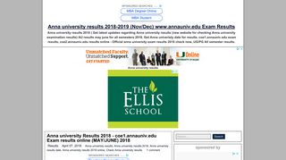 
                            8. Anna university Results 2018 - coe1.annauniv.edu Exam results ...