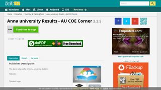 
                            11. Anna university Results - AU COE Corner Free Download