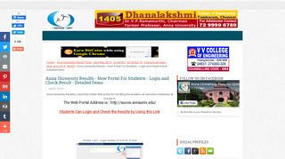 
                            7. Anna University Results - New Portal For Students - Login and Check ...