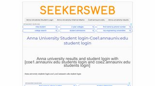 
                            8. Anna University Student login-Coe1.annauniv.edu student login ...