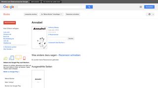 
                            10. Annabel - Google Books-Ergebnisseite