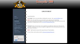 
                            12. Annapolis HOG - Login Help