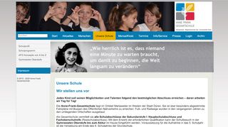 
                            12. Anne-Frank-Gesamtschule - Unsere Schule