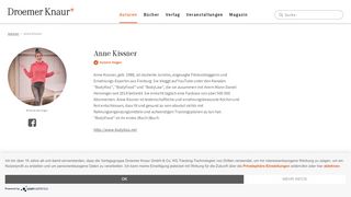
                            12. Anne Kissner – Autor bei Droemer Knaur