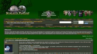 
                            8. Anno 1404 [1404] Online-Profil unter Win 7 nutzen - World of Players