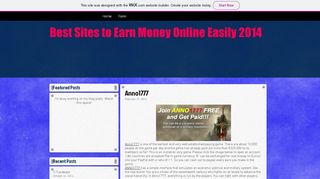 
                            9. Anno1777 | Earn Money Online witout Investment - Wix.com