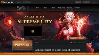 
                            2. Announcement on Login Issue of Bigpoint servers - League of Angels II