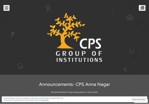 
                            8. Announcements- CPS Anna Nagar | soup - WordPress.com