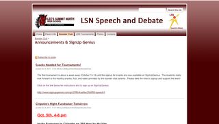 
                            4. Announcements & SignUp Genius - LSN Speech And Debate