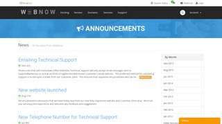 
                            3. Announcements - WebNow
