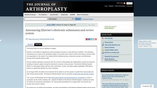 
                            10. Announcing Elsevier's electronic submission and review system ...