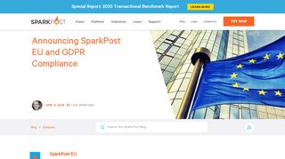 
                            2. Announcing SparkPost EU and GDPR Compliance - SparkPost Blog