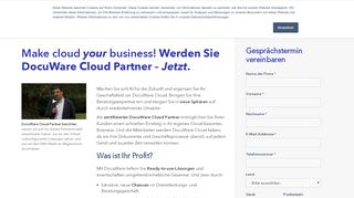 
                            12. Announcing the DocuWare Cloud Partner Program