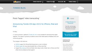 
                            7. Announcing Tonido iOS App v4.0.1 for iPhone, iPad and iPod