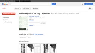 
                            13. Annual Reports of the Navy Department: Report of the Secretary of ...