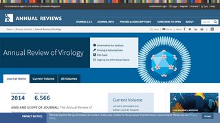 
                            13. Annual Review of Virology | Home