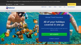 
                            10. Annual Travel Insurance | Admiral Insurance UK