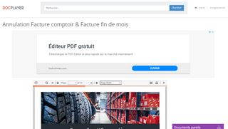 
                            12. Annulation Facture comptoir & Facture fin de mois - PDF - DocPlayer.fr