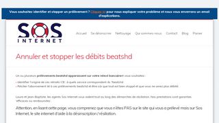 
                            5. Annuler et stopper les débits beatshd - SOS Internet