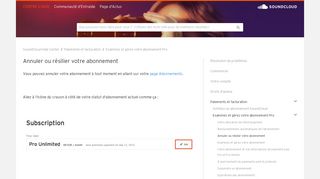 
                            8. Annuler ou résilier votre abonnement – SoundCloud Help Center