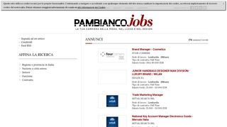 
                            9. Annunci | Pambianco Jobs | PambiancoJobs
