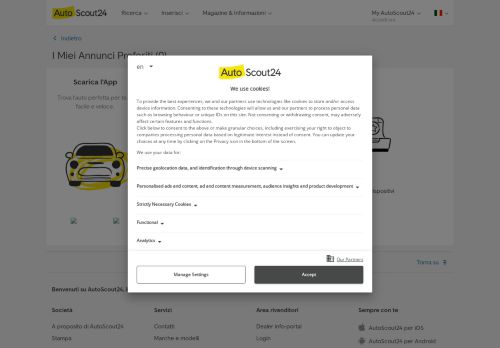 
                            4. Annunci preferiti - AutoScout24