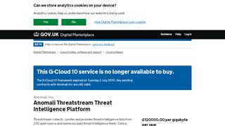 
                            10. Anomali Threatstream Threat Intelligence Platform - Digital Marketplace