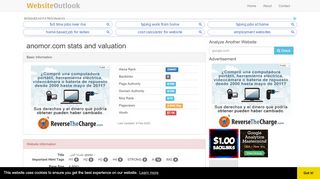 
                            12. Anomor : Website stats and valuation